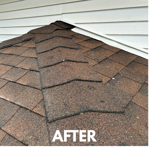 Roof cleaning — after